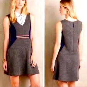 Maeve Ludlow A-line quilted pinafore dress.